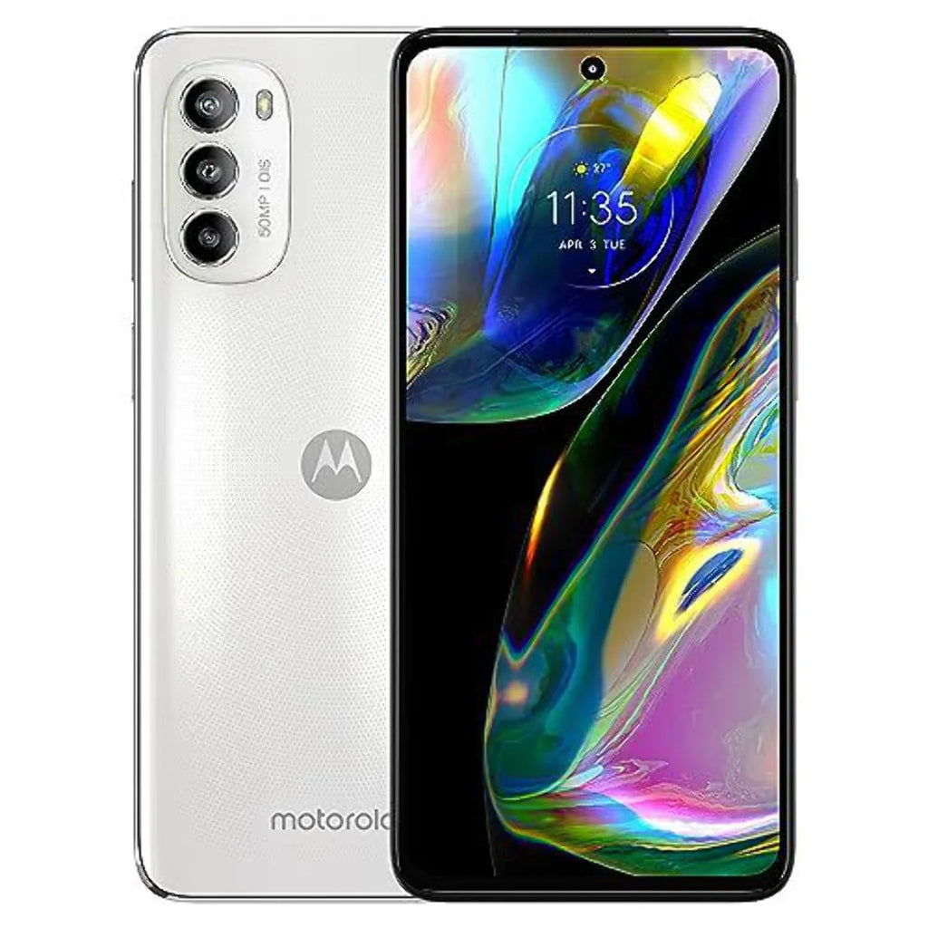 GSM - 5G | W/Dolby Speakers | 6.6" NO Internal 6GB | CDMA| Motorola Moto (White) Camera Storage Version + 50MP Single Only Main OLED International | Display RAM SIM 120Hz 128GB G82 OIS Stereo | Atmos
