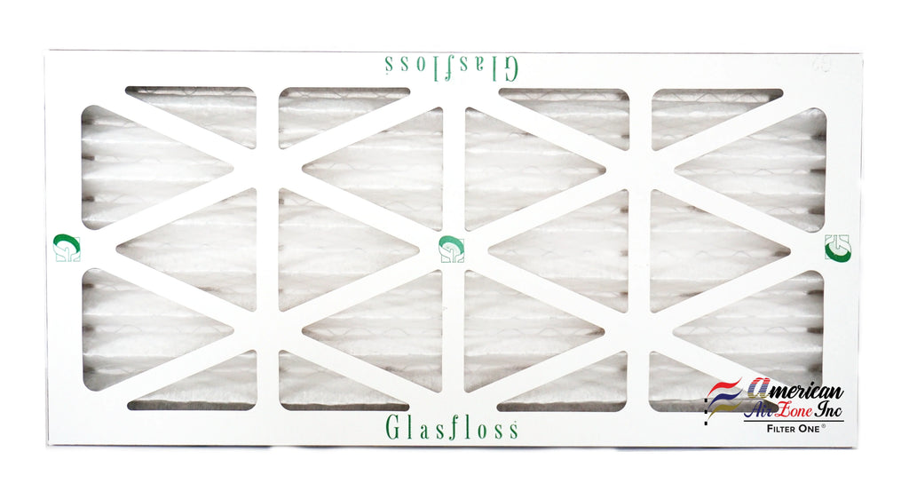 Filter - of Glasfloss AC 2" 12x25x2 - - Pleated HVAC MERV Furnace - The Made - - 4) USA. Air (Pack Home Air or In Air or Office Filter 10 Filter