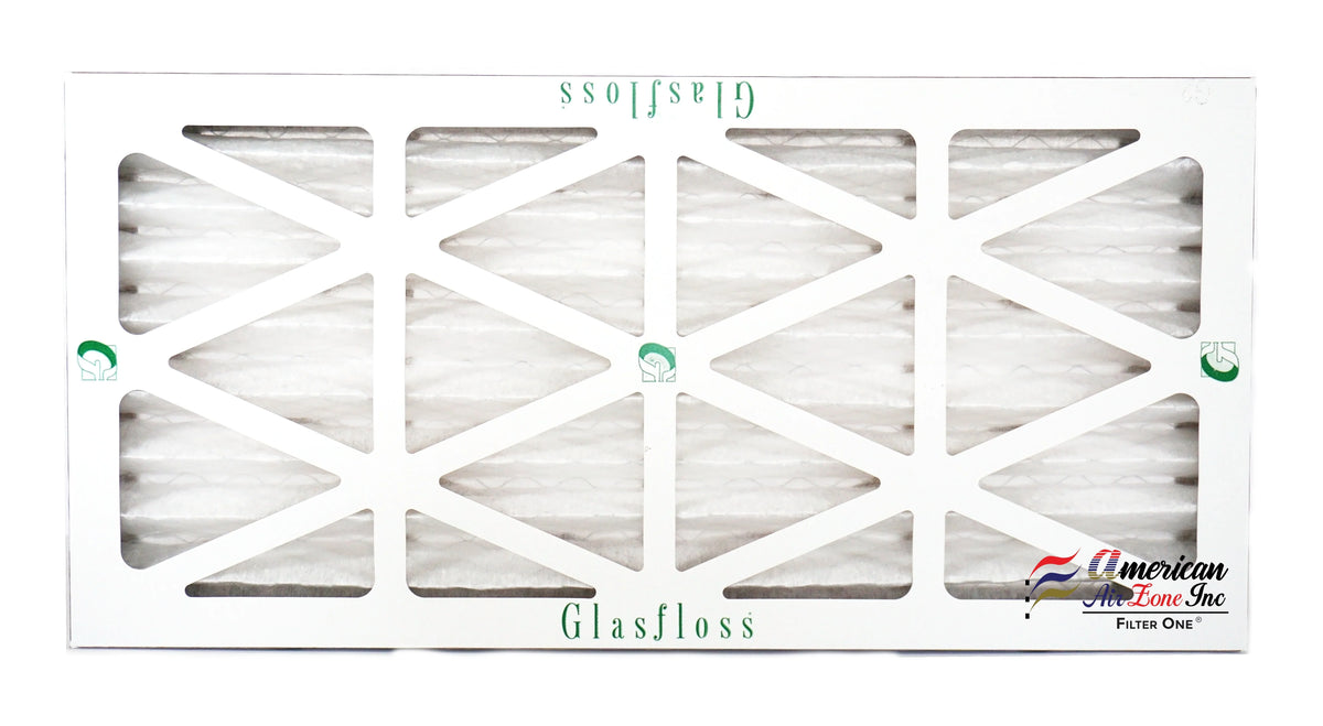 Filter - of Glasfloss AC 2" 12x25x2 - - Pleated HVAC MERV Furnace - The Made - - 4) USA. Air (Pack Home Air or In Air or Office Filter 10 Filter