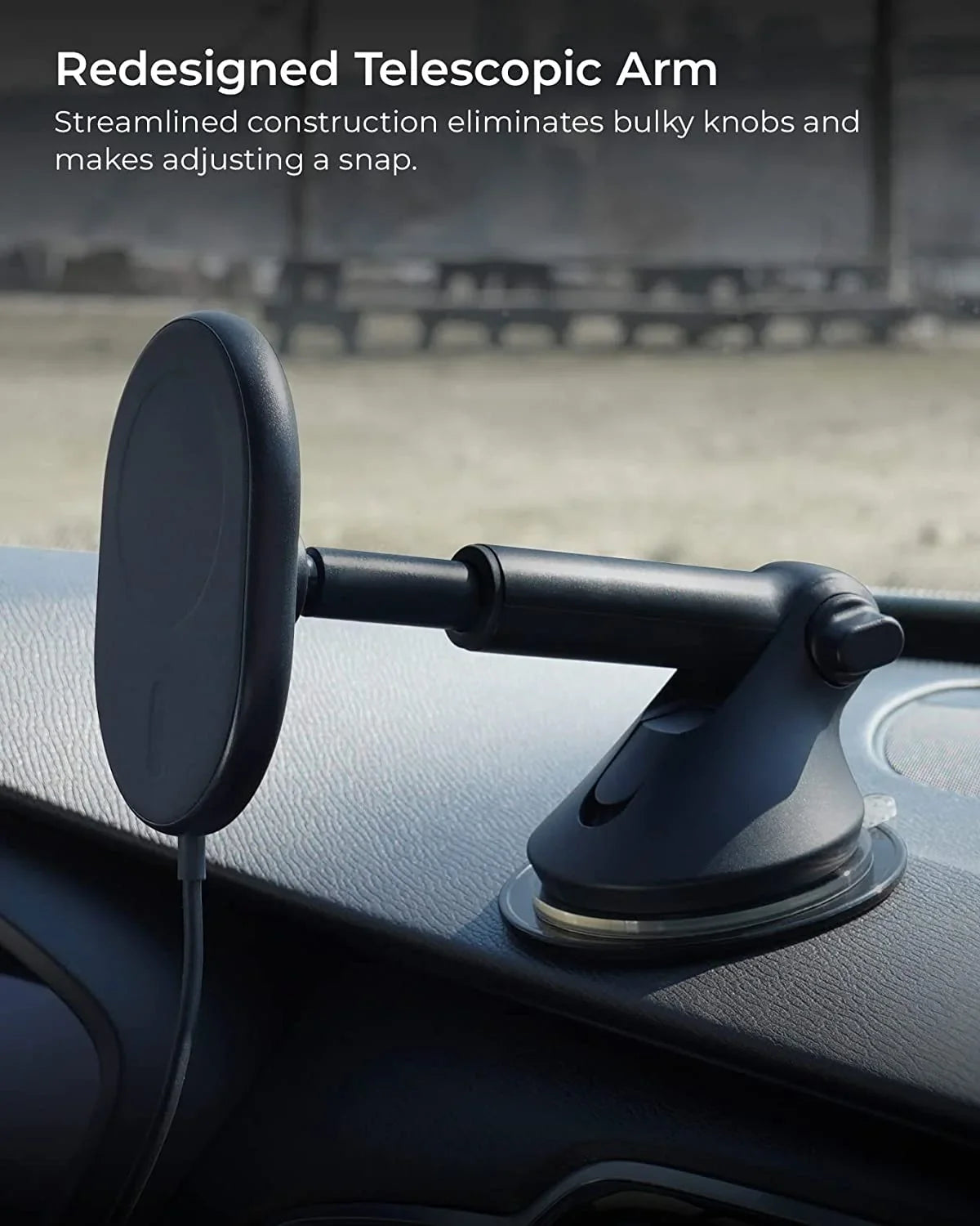 Plastic Black, Mount, Magnetic & Charging iOttie Dash MagSafe Compatible Windshield Wireless Velox