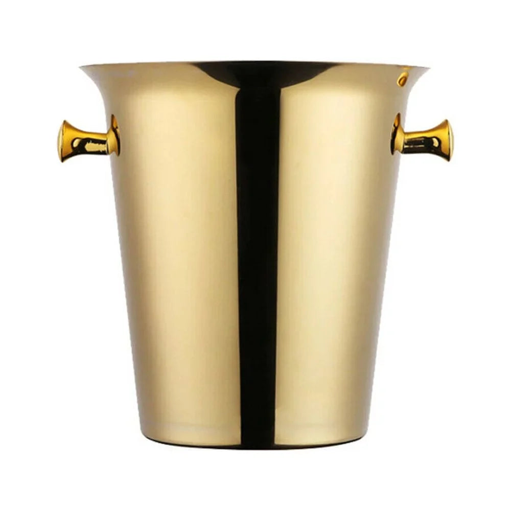 Bucket Bucket for Ice Vasque Titanium Ice Holder Bucket Champagne Home Party Hotel Gold Bar