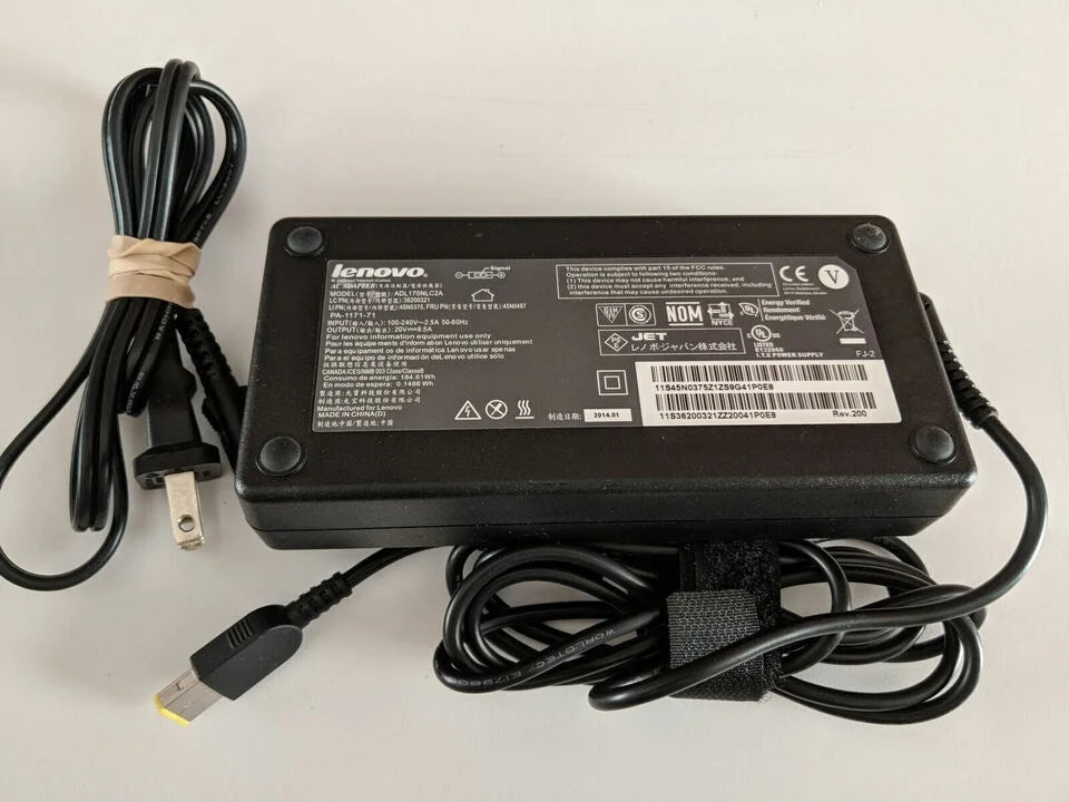 Charger Yellow LENOVO Adapter P52 PA-1171-71 P50 170W Tip Adapter AC P51 Power