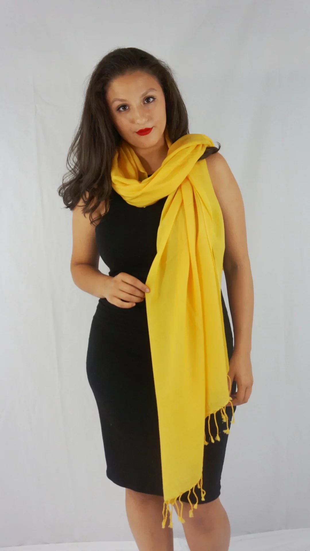 Shawl/Sheer (Marigold weight Shawl/Evening Regular Shawl/Scarf/Scarves Shawl) Yellow Shawl/liquid Shawl/Summer Shawl/Light Fancy Pashmina Shawl/Pashmina