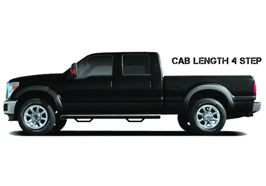 Chevrolet/GMC | 3500 Crew Cab Nerf / / Textured Beds, Diesel Compatible 2500 All Generation) / with Steps Length SRW 1500, Cab DRW Black, Gas (Next N-Fab by 2020-2021 2019-2023 RealTruck