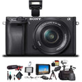 Stabilizer, 2x 64GB a6300 Black Mirrorless Essential Accessories Bag, Soft 2x Mic, , Batteries, Extra 4K Camera Zhiyun-Tech Rode WEEBILL Alpha W/ Monitor W/ Plus Lens Cards, ILCE6300L/B 16-50mm