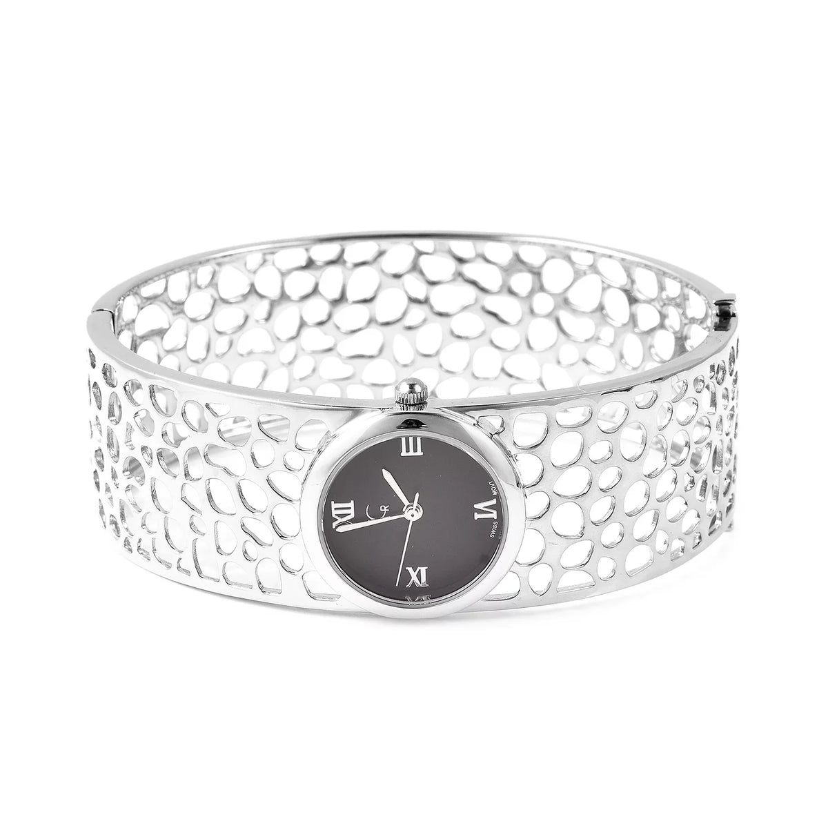 Bracelet Movement Swiss in 7.5 Silver Galley Back Watch Rachel Bangle