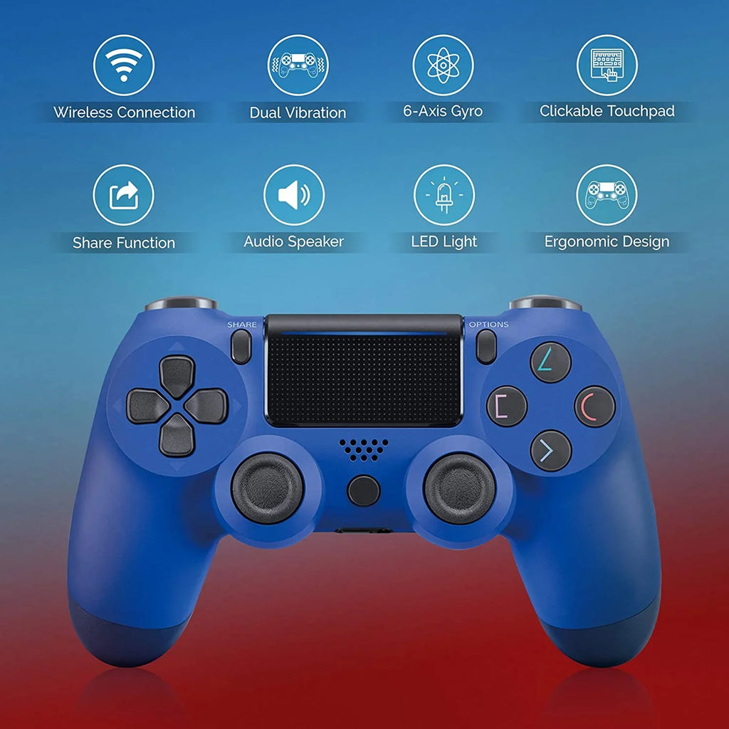 (Blue) Speaker/Gyro/Remote GamePad 5G with UW Plus PRO Battery/Built-In Galaxy 1;000 Compatible Wireless BlueTooth Controller Slim A11/A51/A71/5G/71s