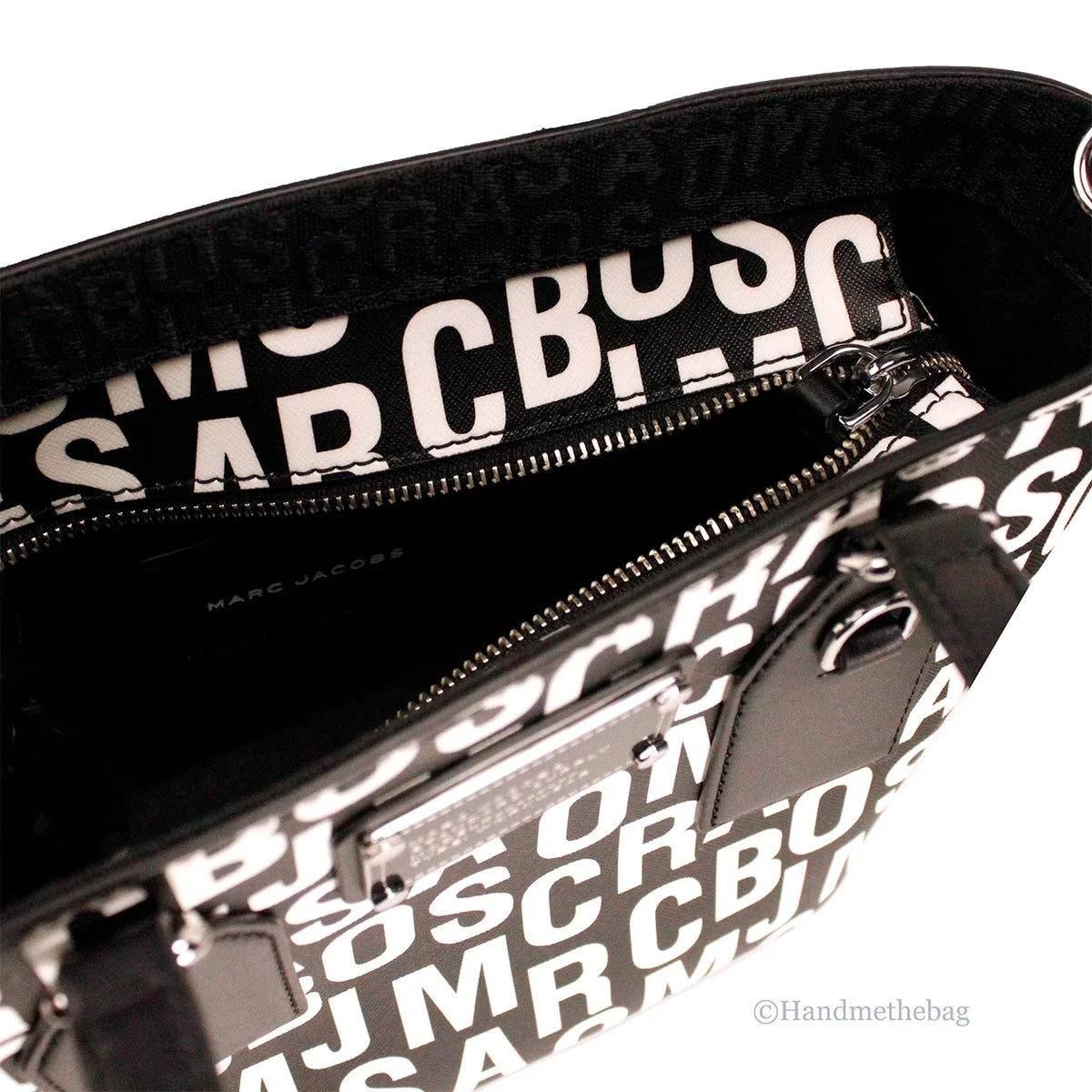 Print White Jacobs Leather Black Monogram Bag Small Tote Saffiano Crossbody Marc