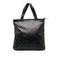 Black Bag Authenticated Unisex (Good) Leather Lambskin CC Tote Pre-Owned Tote