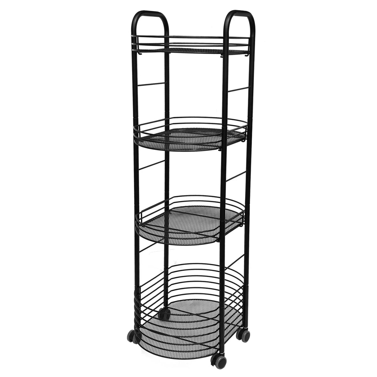 Shelf Utility Cart Kitchen Organizer Rack Trolley Storage Tier 4 Storage Movable