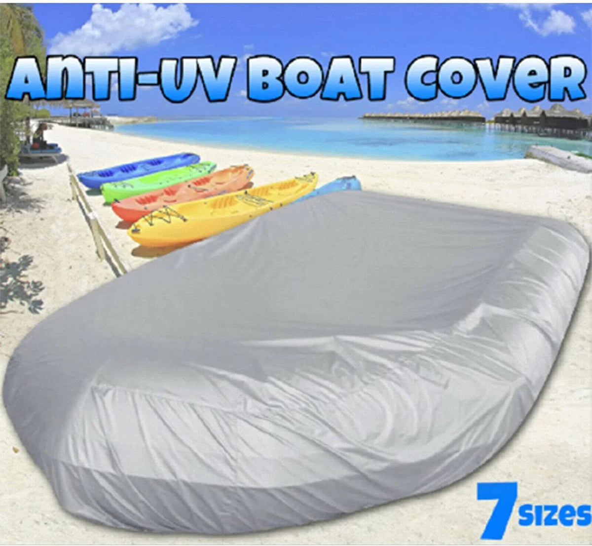 Type for Waterproof and Marine Inflatable Grade Boat Hull Cover Speed V-Shaped Heavy-Duty Boat Bass Boat Polyester Professional Boat Fishing UV-Resistant Miumaeov