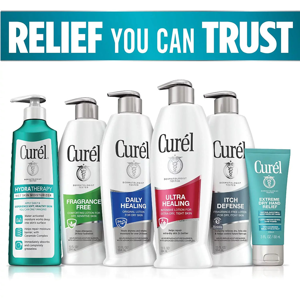 Itch Curel For Body Defense Dry 3 Pack Skin, Wash, 10 oz,