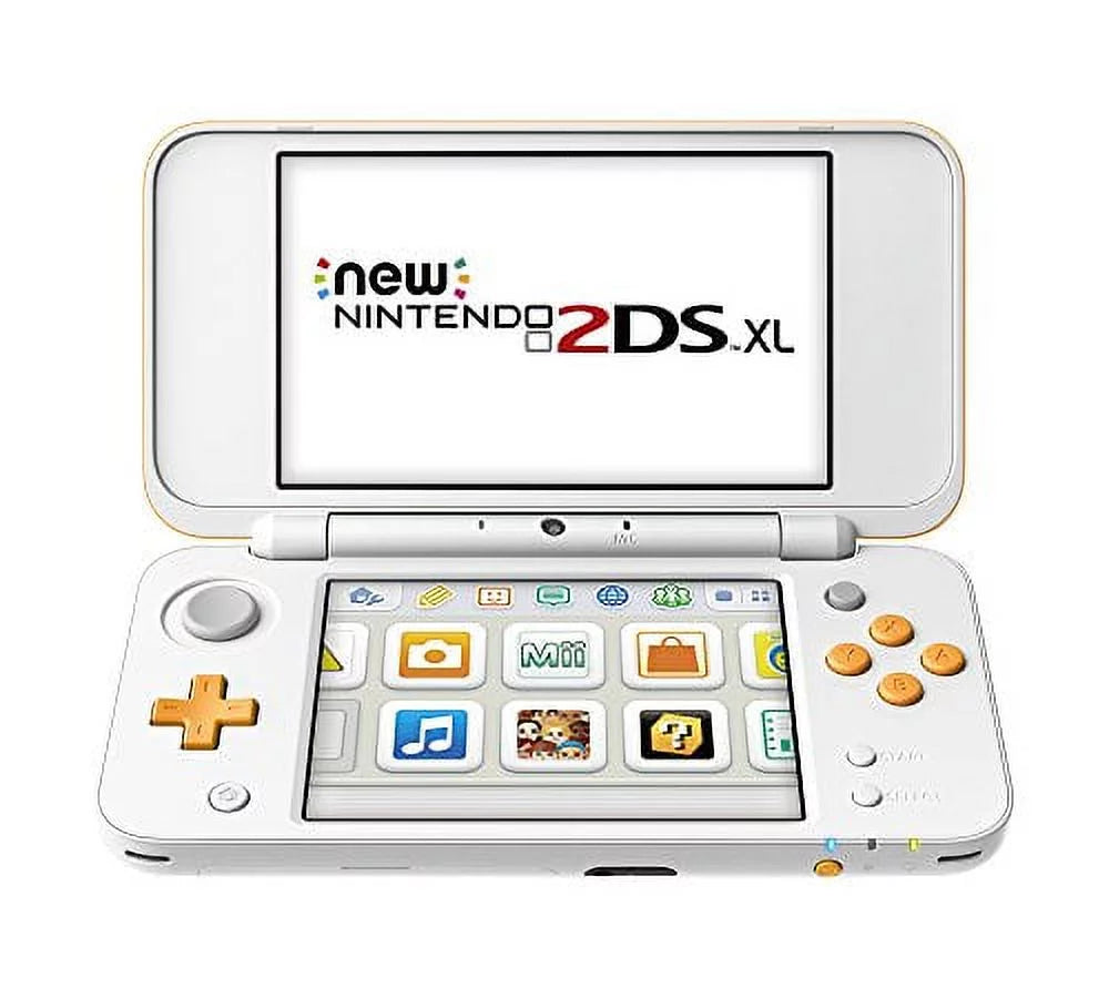 w/ SD Charger Nintendo and Stylus Orange Restored Console (Refurbished) XL Gaming 2DS New White Card