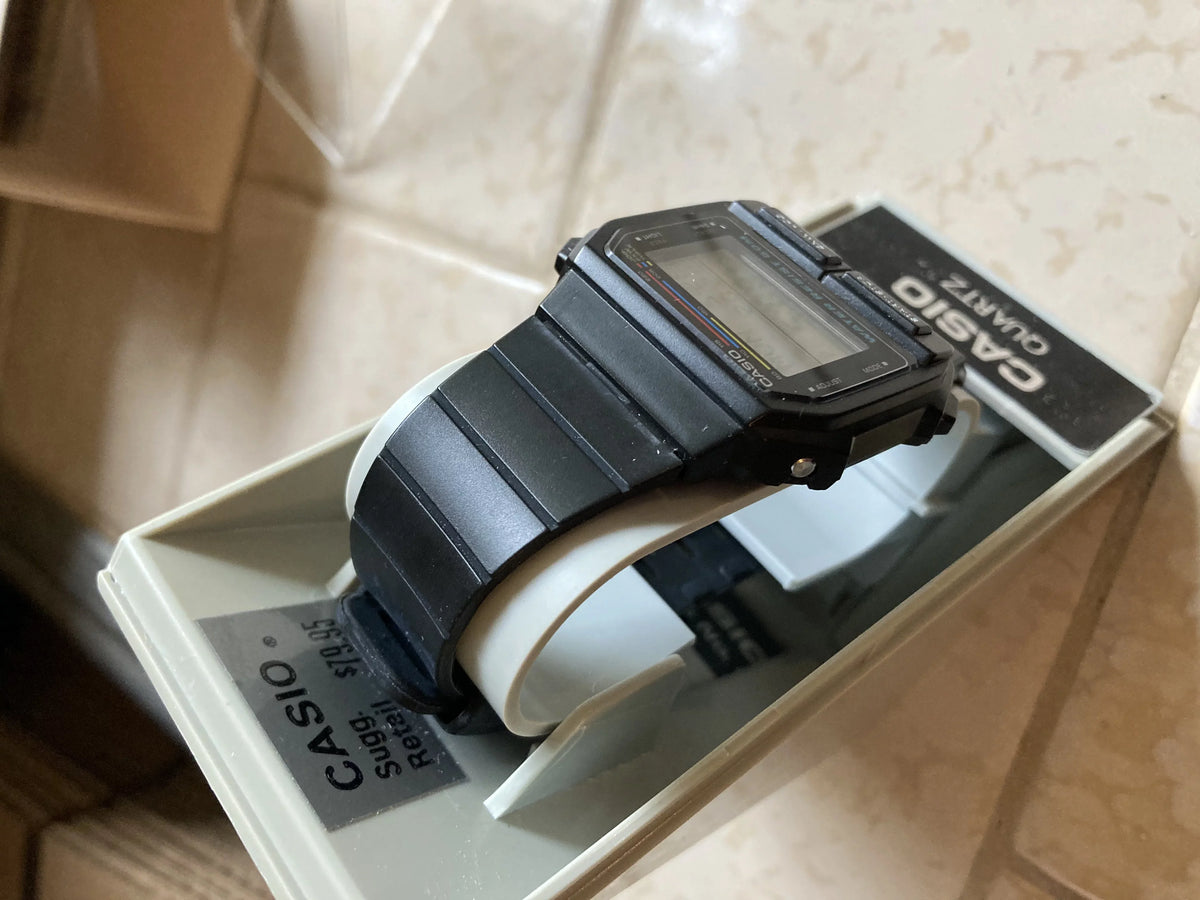 Rare EXW-50-1A Black Digital Vintage Casio Watch Men's Discontinued