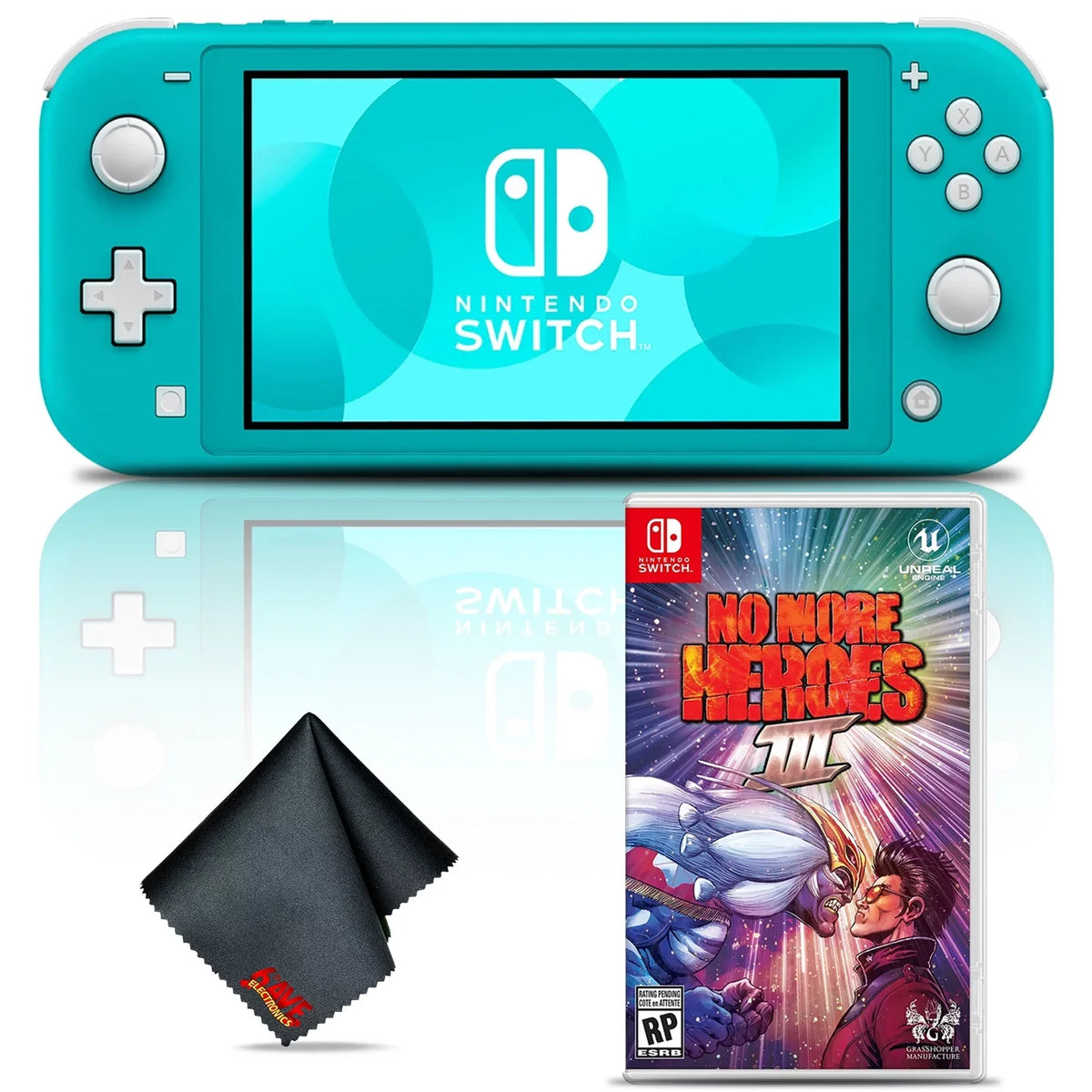 Turquoise 3 Lite Bundle More Nintendo Heroes Switch No Console with