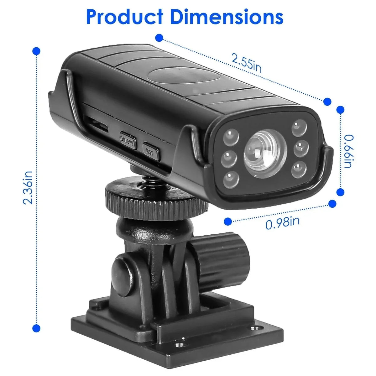 Flexible Rechargeable Adhesive Vision Vehicle Camera Wireless Hitch Camera Reverse with Camera Base Guide Backup Night