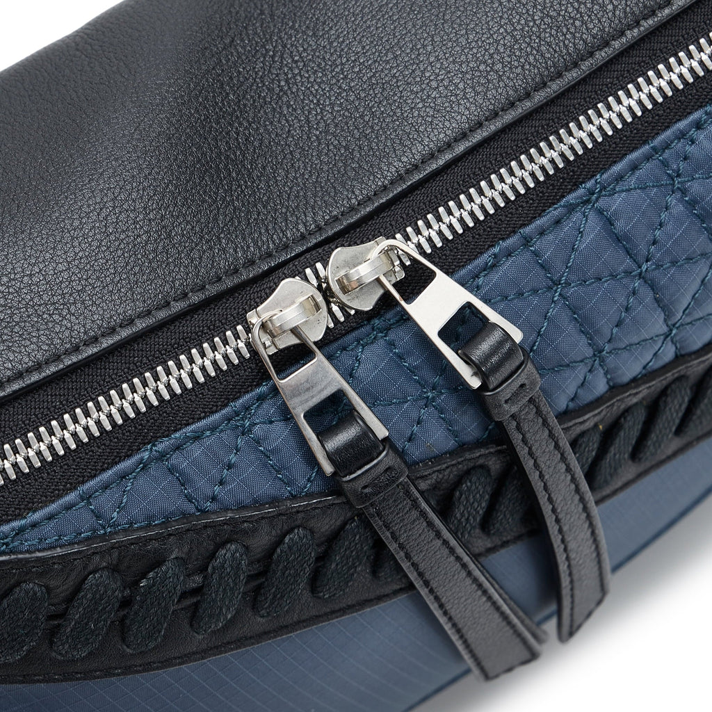 Belt Bag Fabric Blue (Good) Nylon Puzzle LOEWE Authenticated Pre-Owned Unisex