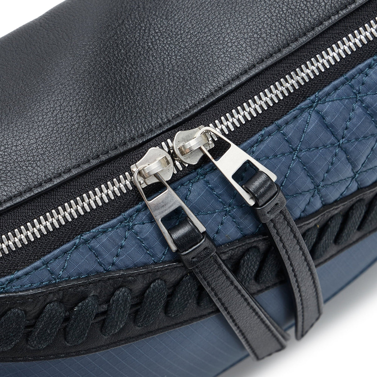 Belt Bag Fabric Blue (Good) Nylon Puzzle LOEWE Authenticated Pre-Owned Unisex