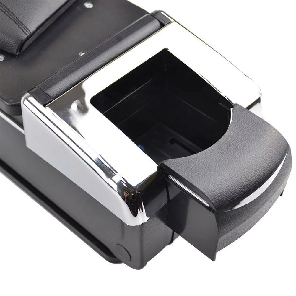 Compartment Fit For 2002-2008 Black Box Honda Central Armrest Console Jazz/ Storage