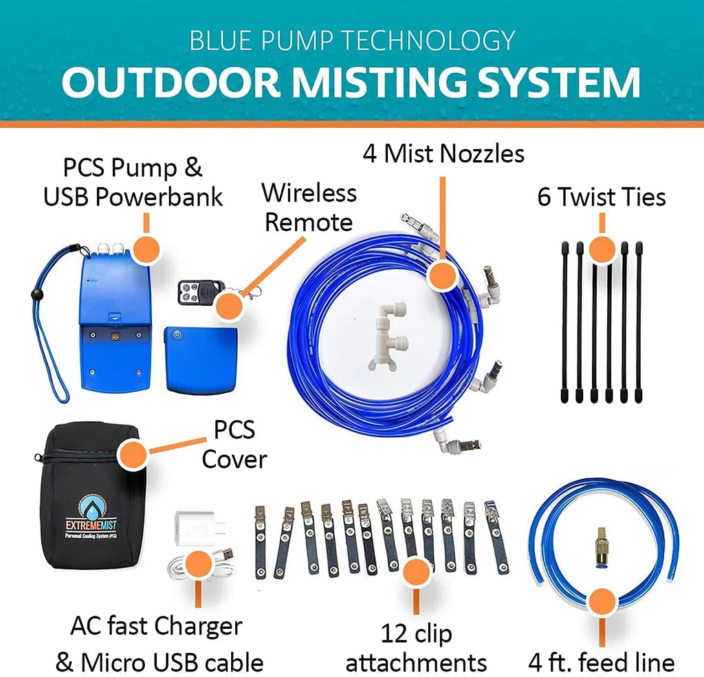 ft. Line Portable ExtremeMist Nozzles 4 16 – & Misting Mist System
