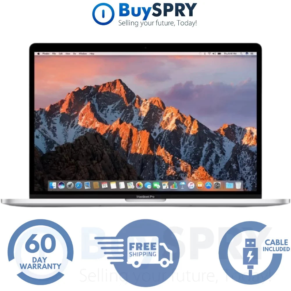 (Mid-2017) SSD) Touch MPTV2LL/A Used MacBook (R2 Silver with Bar RAM, Pro 512GB Certified) - (16GB -