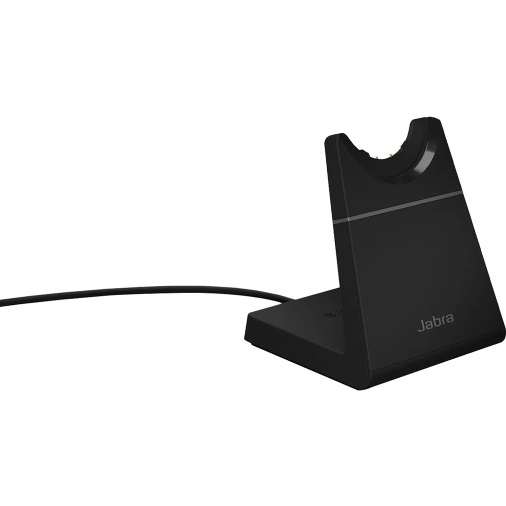Stand Headset with USB-C USB-C Connector UC Black Ear Jabra Charging Single - - Evolve2 65 Mono