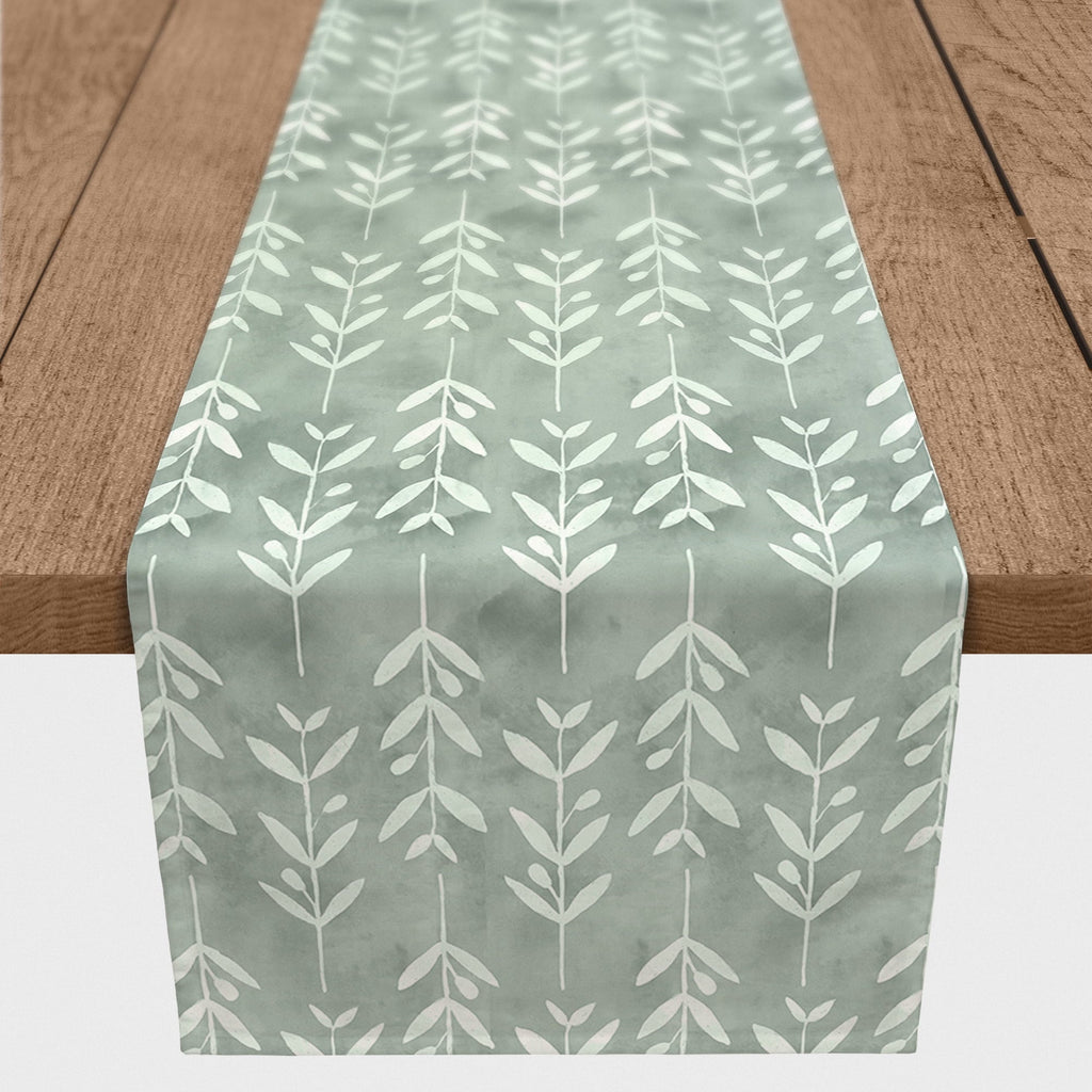 16 Green Table Pattern x 72 Poly Products Twill Creative Runner Vine Leafy Soft