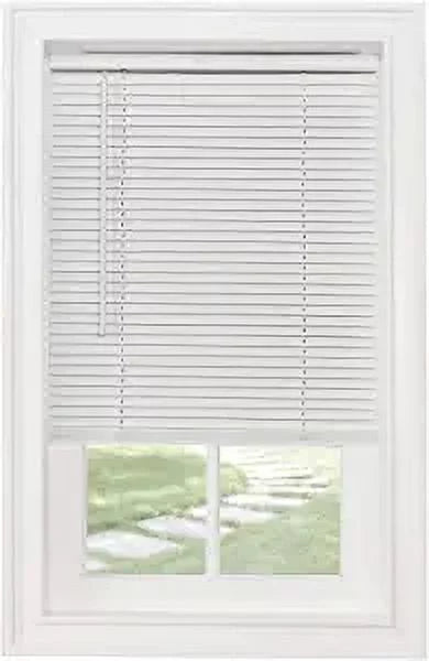 1" White Long, 52" Light x Wide 64" Blind, Filtering Mini Cordless