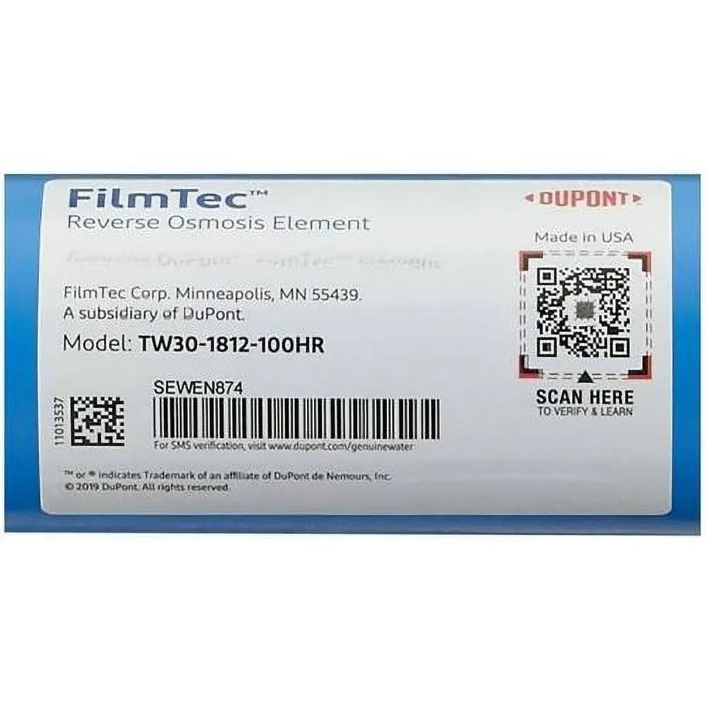 Reverse 100 GPD High TW30-1812-100HR Osmosis TFC For System Undersink Membrane Rejection (RO)