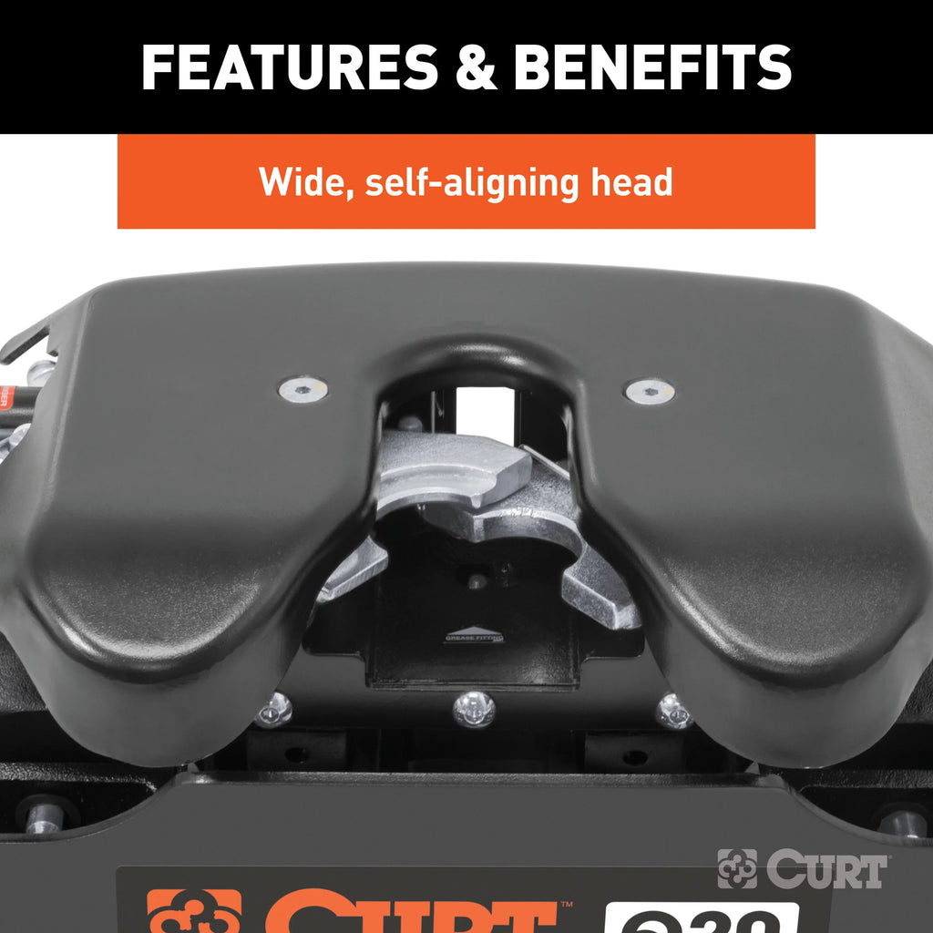 Select CURT F-250, 5th 20,000 System 6.75-Foot F-350, Q20 Hitch, lbs, Bed Slider Wheel Puck 16677 F-450,