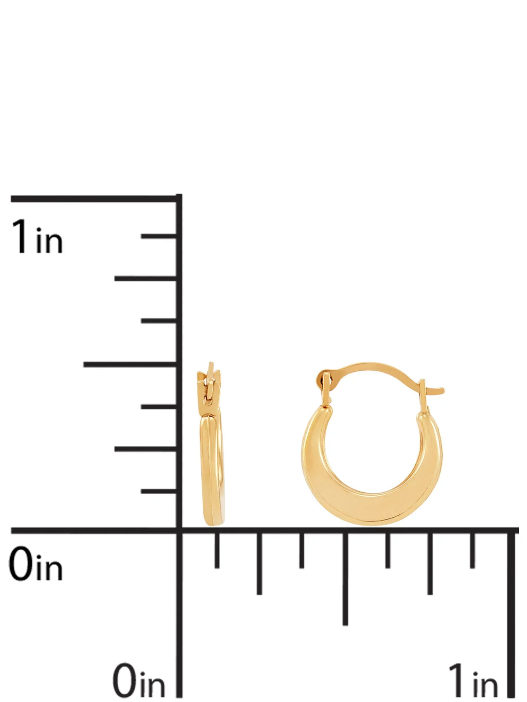 Yellow Jewelry Round Hoop 10K Plain Fine Earrings Gold Girls Hollow Brilliance