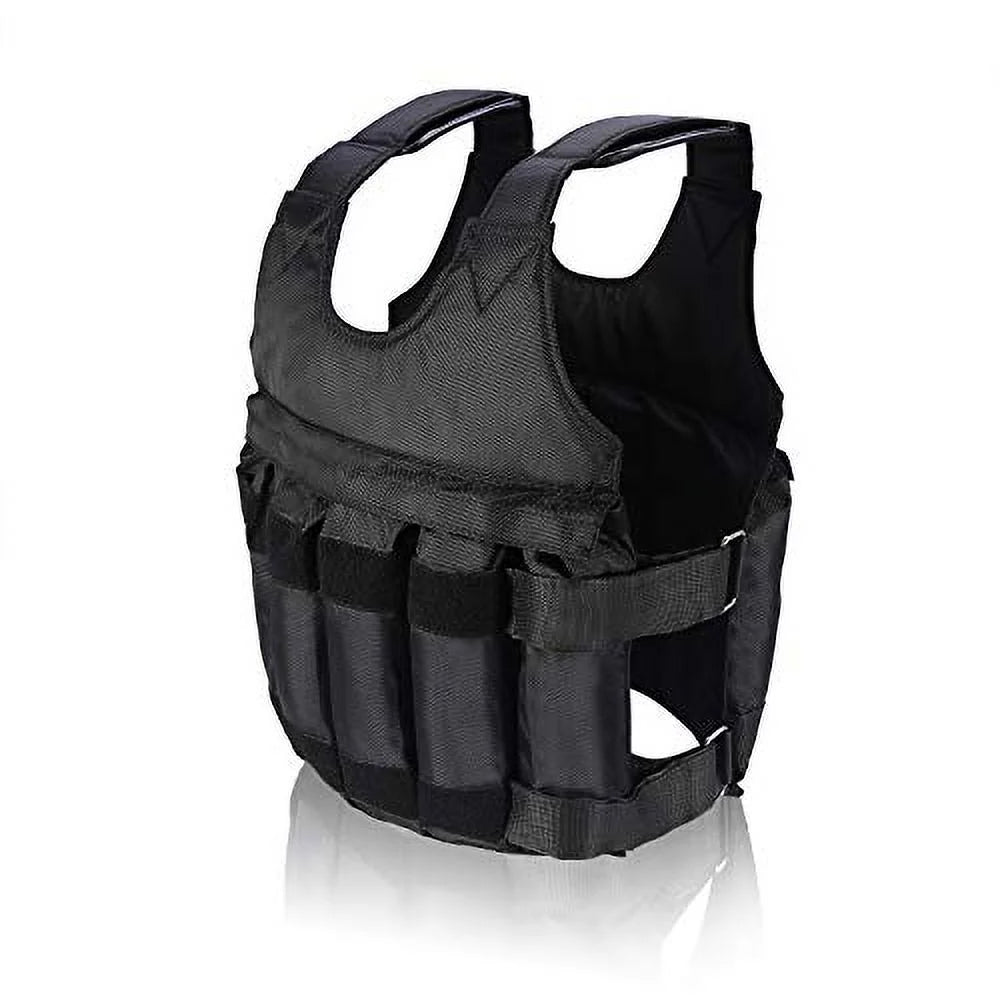 Boxing Workout 20kg Adjustable Women Weights Weight Sport and Without Vest, Training for 44LB, Capacity Bearing Fitness Jacket Exercise Black Men Weighted Vest