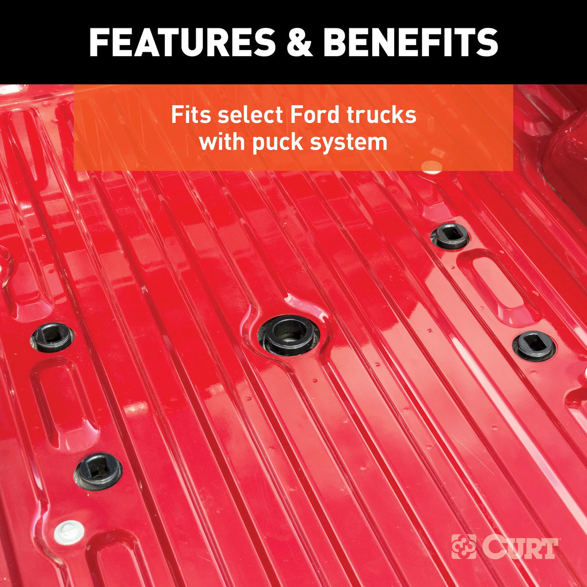 Select CURT F-250, 5th 20,000 System 6.75-Foot F-350, Q20 Hitch, lbs, Bed Slider Wheel Puck 16677 F-450,