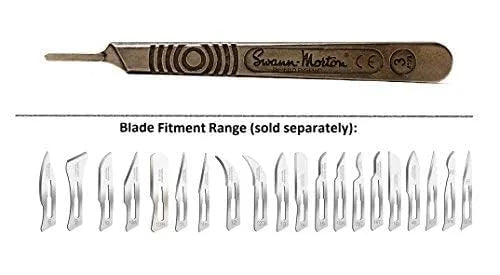 3 15a : for : (Original : No Handle blades Swann : Steel) : 10 Version) (Solid Morton (Original Version) 10a 15 : 12 Stainless 11 Scalpel