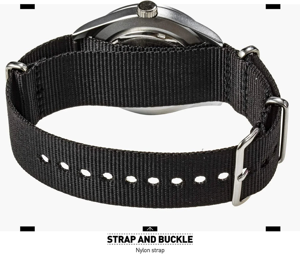 Sport Tactical Analog Military Mens Field exterior Casual Wristwatch, Watches Waterproof for Watch, Work Day 12/24 Men Army Nylon Date Hr Band Wrist Black