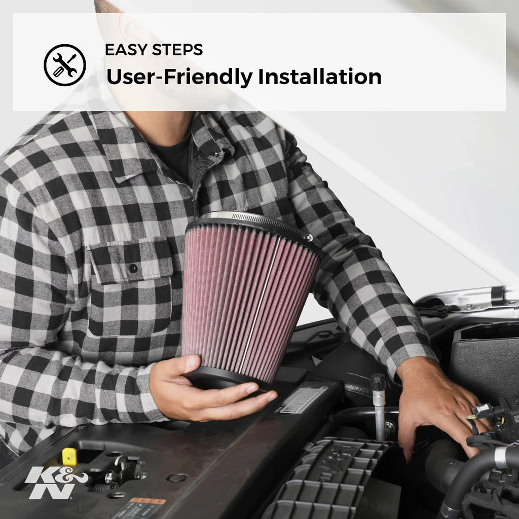 High Filter, Performance, Air Washable, K&N Industrial Engine Heavy Duty: Premium, Filter: E-3737 Replacement