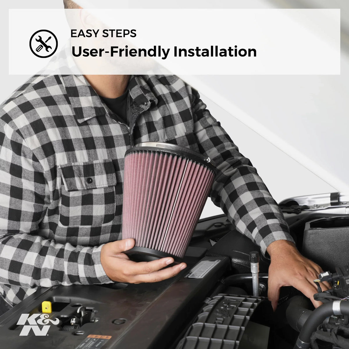 High Filter, Performance, Air Washable, K&N Industrial Engine Heavy Duty: Premium, Filter: E-3737 Replacement