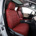2023 Fit Custom for Auto Leather Taos EKR Covers(Burgundy) 2022 -Full SE Taos Covers Seat S Set Car Seat Volkswagen