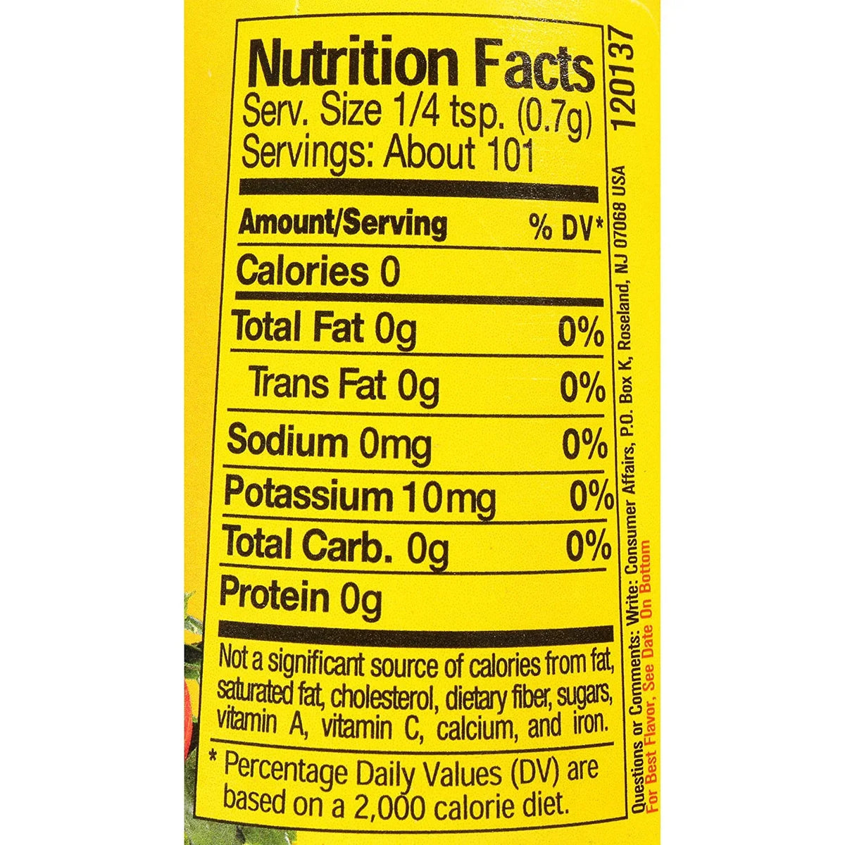 of Dash Spicy Seasoning (Pack 2.5 12) Salt-Free Blend, Extra Bottles oz.