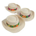 12 Beach Wear Print Band Party W/Hibiscus - - Pieces Hat