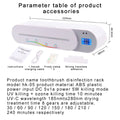 Gesture UV Rack Air-Drying Ozone, Smart Sterilizer Toothbrush Induction, for with Hygienic & Dental Care