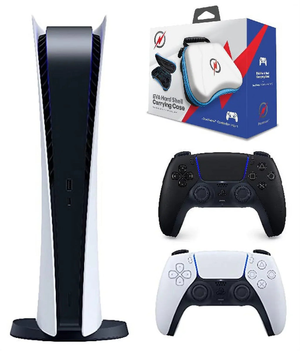 DualSense PS5 Black Bundle Controller w/Case Midnight with 5 PlayStation Edition Digital Limited