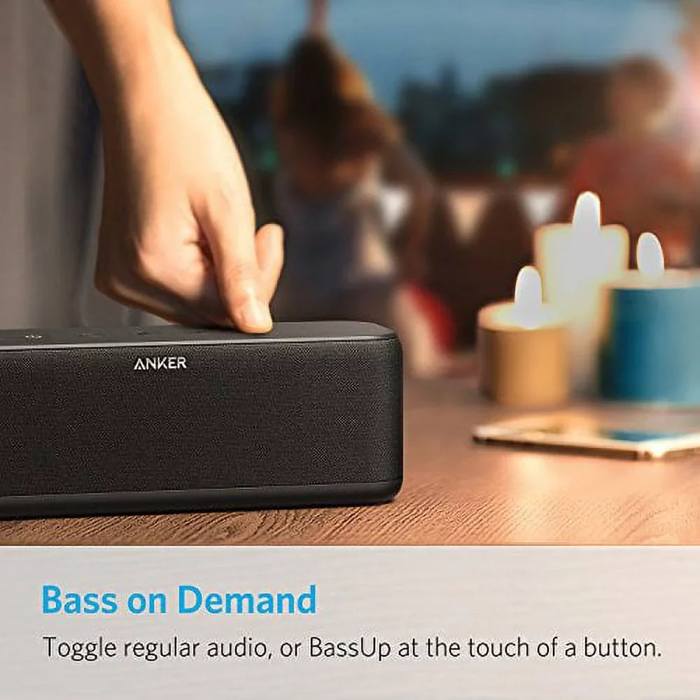 Anker Playtime, for 12h Bluetooth Portable more with Superior Bluetooth - Battery Sound BassUp liquid-Resistant, 20W SoundCore Range Technology Speaker 66ft IPX5 with Boost / and & iPhone, Bass