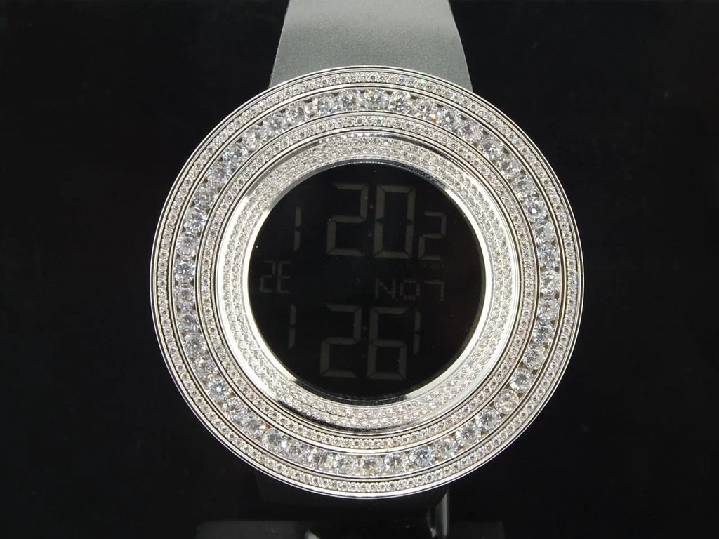 KC JoJino Watch Simulated Mens Diamond White Joe Rodeo ct Techno Custom Com 15