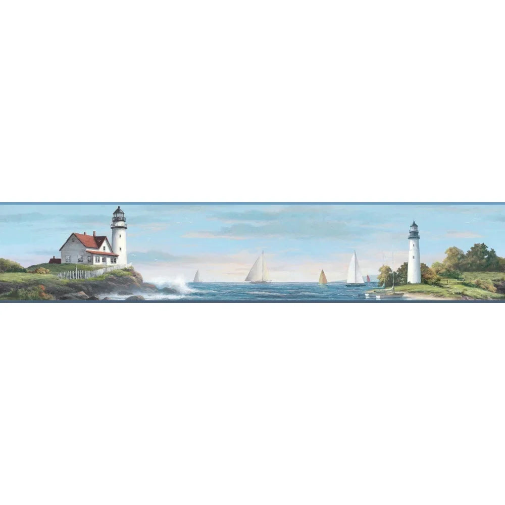 Border Wallpaper Sailing Lighthouse