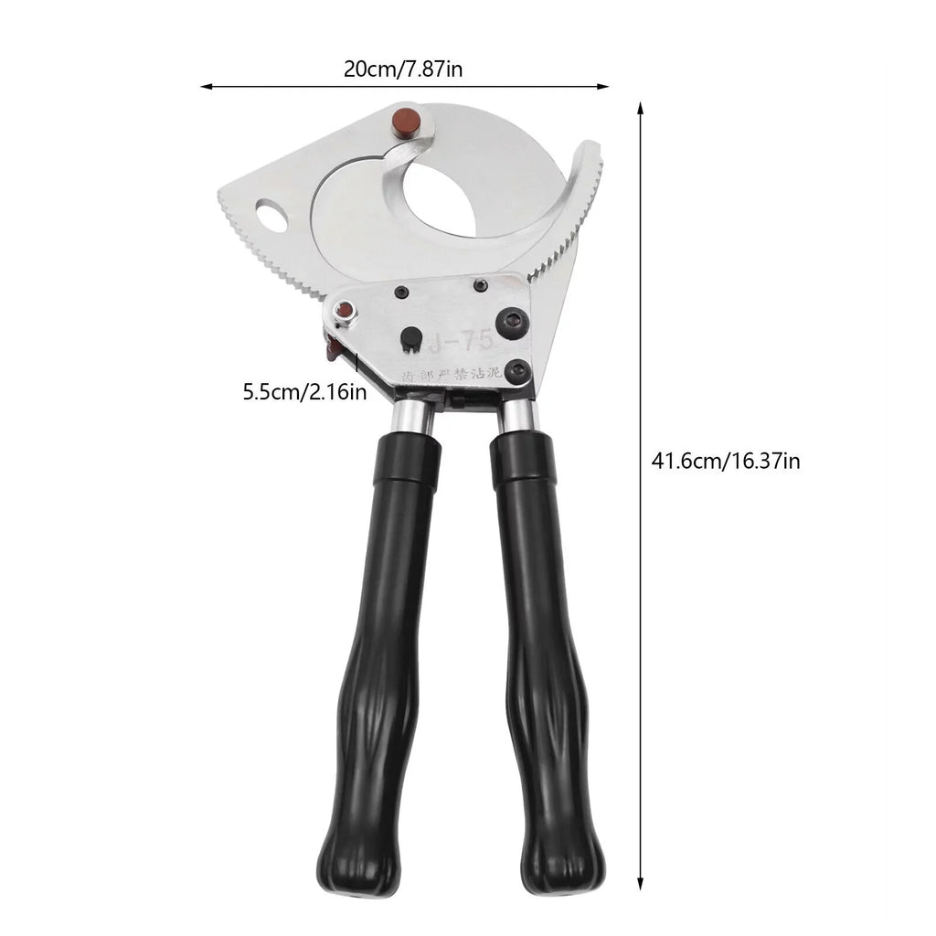 Copper Ratcheting to Cutter Wire Duty Cable Cutter Cutting Tool Cutter Heavy Cutter Ratchet Aluminum, up For Duty Cuting Φ75mm Heavy Cutter Cable Ratchet J75 Φ75mm Ratchet Cut Cut Cable