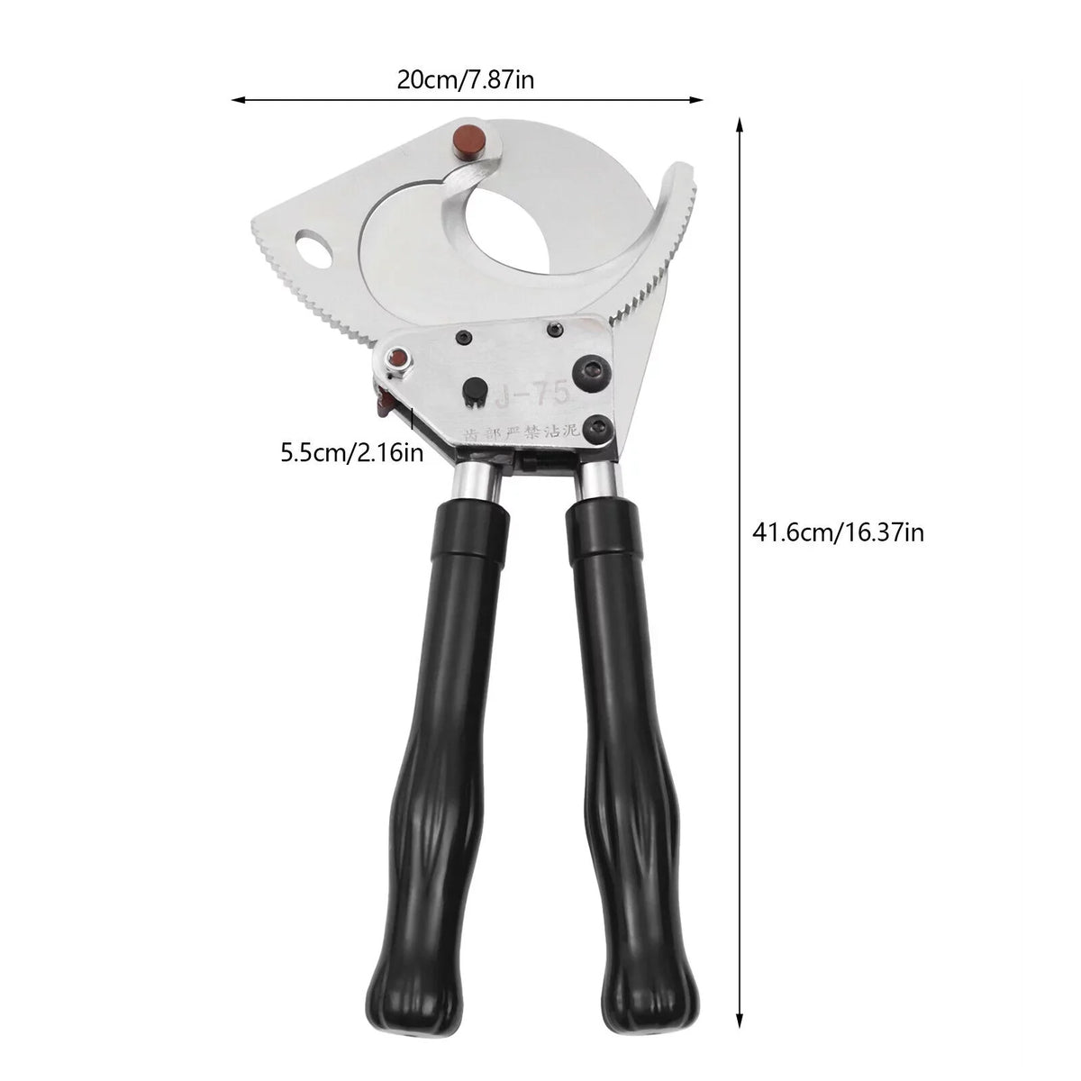 Copper Ratcheting to Cutter Wire Duty Cable Cutter Cutting Tool Cutter Heavy Cutter Ratchet Aluminum, up For Duty Cuting Φ75mm Heavy Cutter Cable Ratchet J75 Φ75mm Ratchet Cut Cut Cable