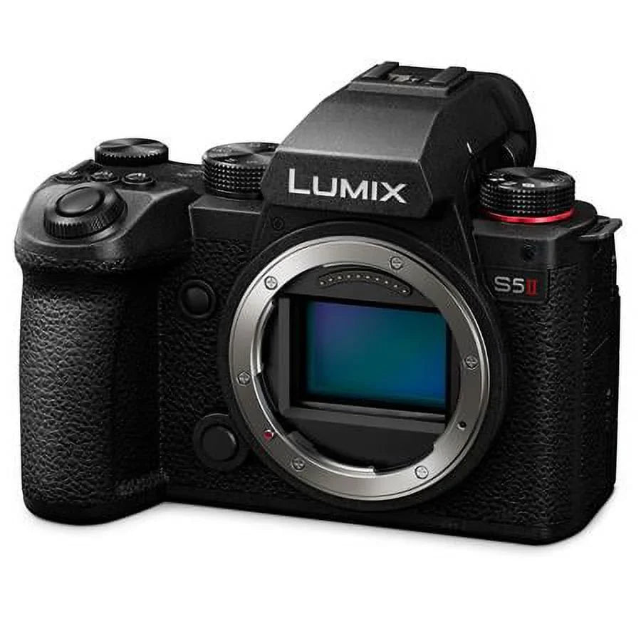 128GB SD Charger, Body LUMIX Cleaning Strap, Card 2x Case, S5 with Backpack, Protector, II Battery, Bundle Screen Card, SD Digital Camera Dual Mirrorless Kit