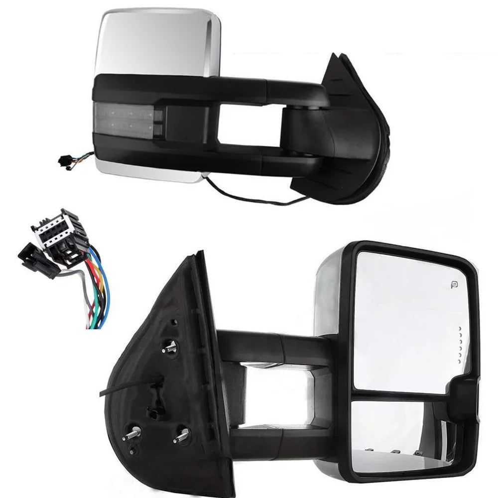 Silverado Tow Lamp+Backup 2007-2014 CHEVROLET SILVERADO, 2007-2013 Power For select: 07-13 Sierra CHEVROLET Heated Base Mirror Fits TAHOE Turn Smoke
