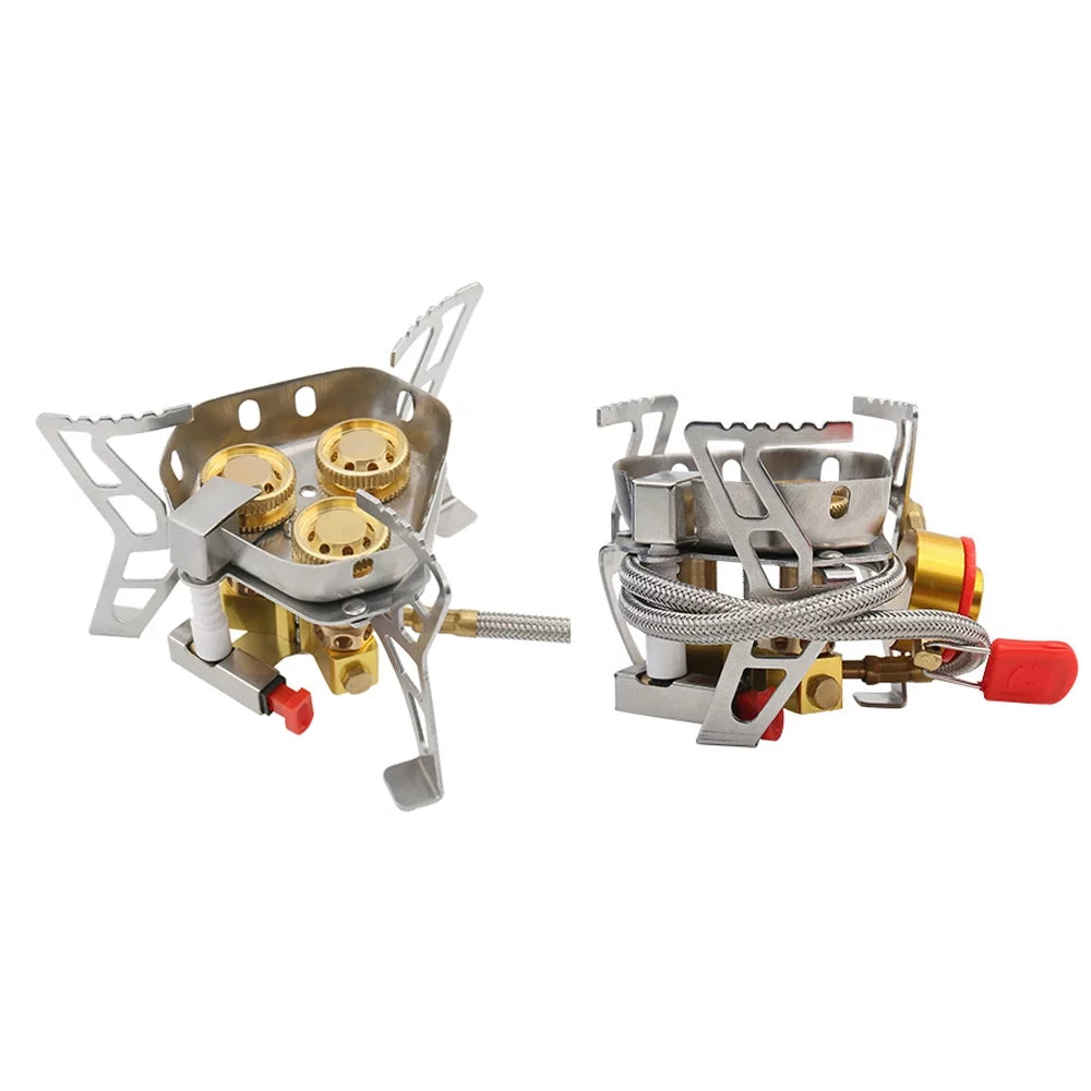 Camping Windproof Valve Stove, Cooking Tomshoo 6800W Adjustable Gases, High Hiking for Picnic Backpacking